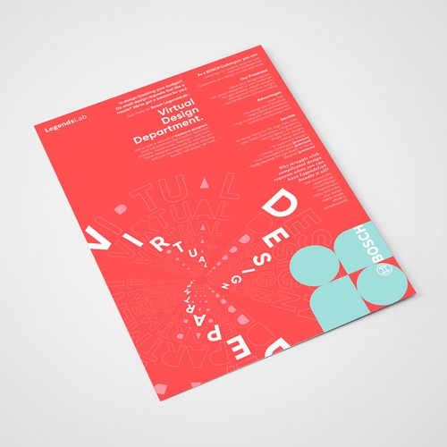 Flyer design for BOSCH; progressive service offering Design by Budianano