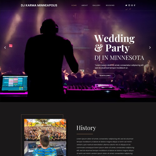 dj karma - playing good music since 2007 Design by Digitechtic