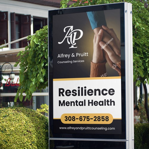 Design di We Need a Professional Street-Facing Sign for Our New Counseling Location di Balad_Studio™