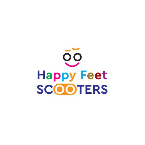 Fun, bright colored, modern logo for theme park scooter rental Design by DaaCreations