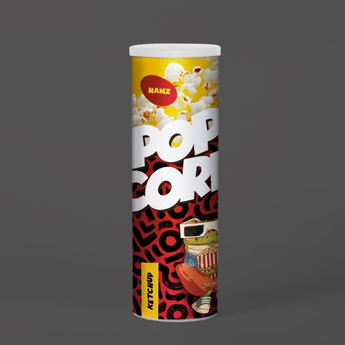 Premium Quality Popped Pop Corn Packaging Design réalisé par Dimario Moretti