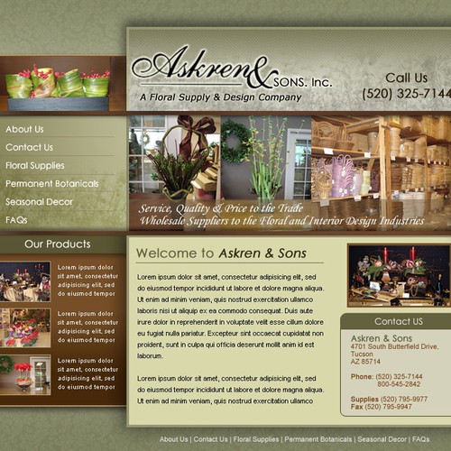 Web page design contest entry by weirang