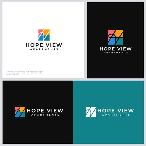 "New Hope View Apartments Logo" winning Postcard, flyer or print
