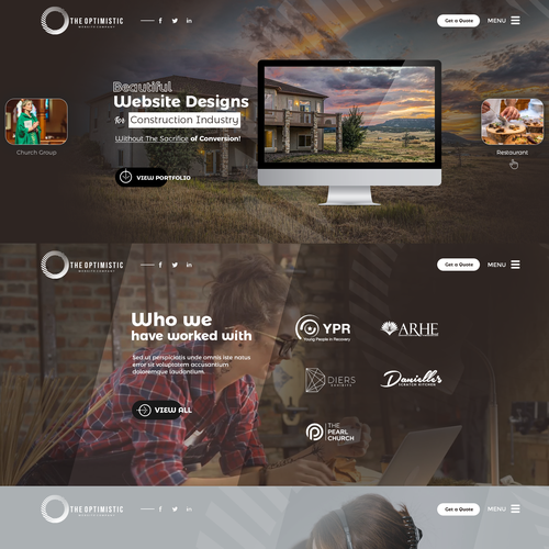 Create a Trendy New Webpage for an Half A Million Dollar-Value Website Agency Design by Pro+AMEN