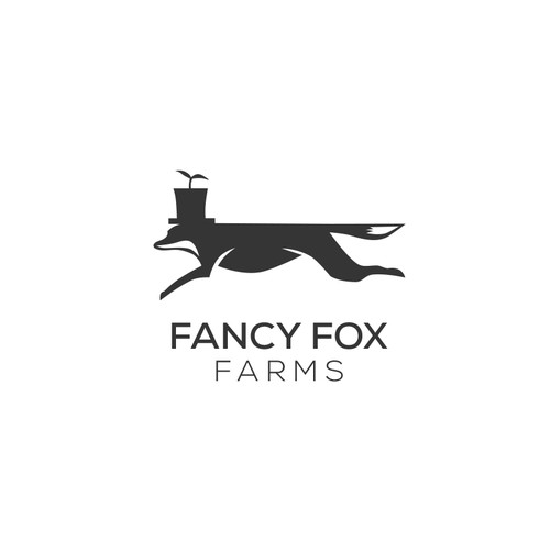 The fancy fox who runs around our farm wants to be our new logo! Diseño de acid_noir™✅