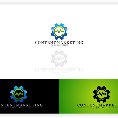 logo for Content Marketing Cash Machine Design by R08