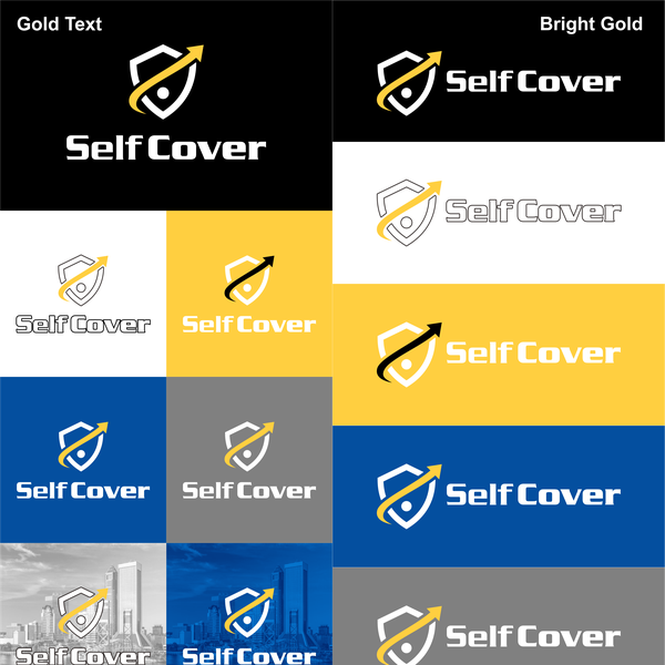 Selfcover Gold Text -Bright Gold