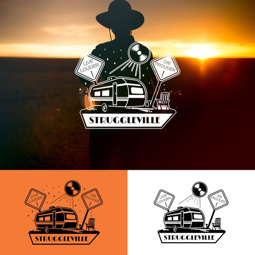 Folk Music Label Logo Design por Syarif HC