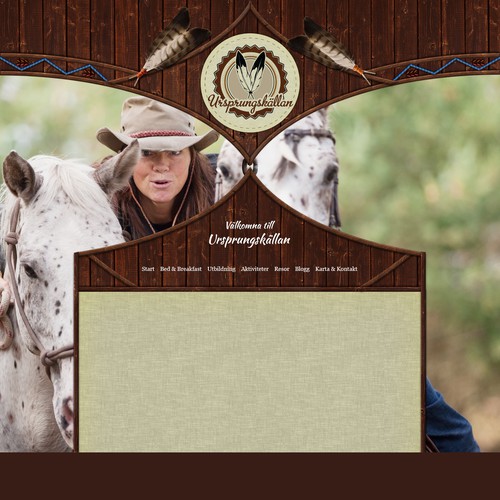 Proposta di design per un contest della categoria Design di sito web realizzata da Egle Paku