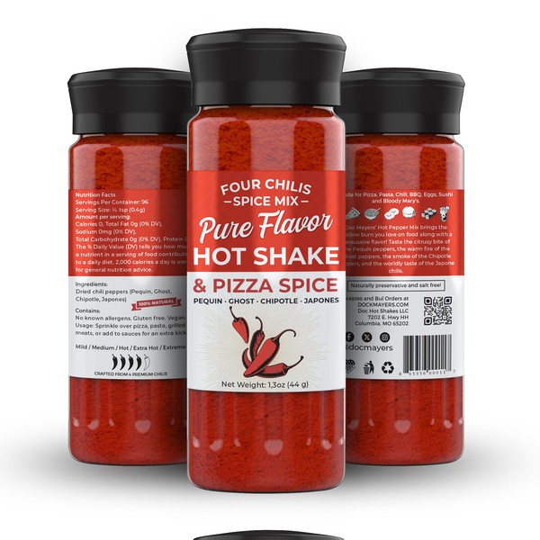 Diseño de 99.Alex titulado "Hot Shake & Pizza Spice"