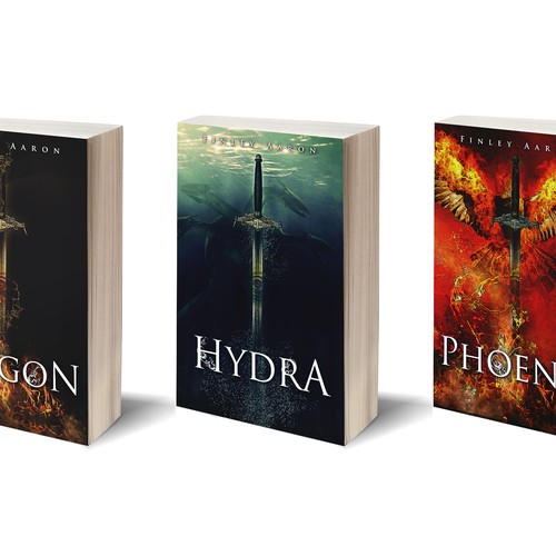 Book Covers for the first 3 books in my YA urban fantasy series, Dragon Eye—more books to come!-ontwerp door Bandrei