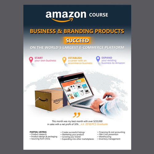 Amazon Business and Branding Course Ontwerp door Marco Davelouis