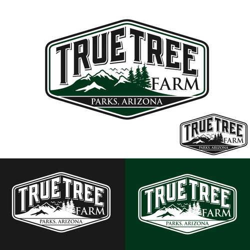 Organic logo for high elevation tree farm in Arizona. Design by Brainstorming_day