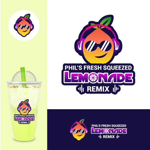 Fresh squeezed lemonade logo reinvented Design by Luel