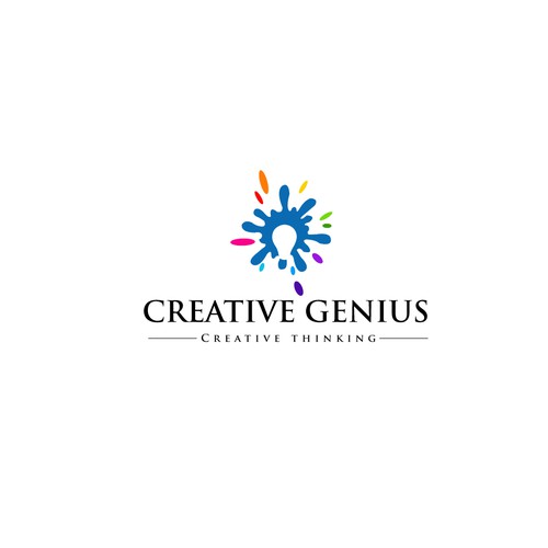 "Creative Genius" Logo for an art school. Design by ps.sohani