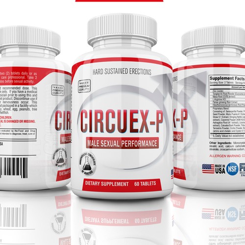 GUARANTEED Label for sciencebacked dual pack male sexual enhancement