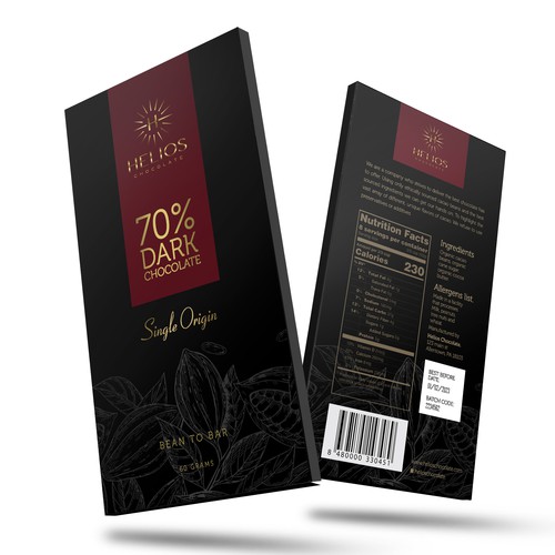Design di Design chocolate bar packaging for a Premium bean to bar Chocolate business di sougatacreative