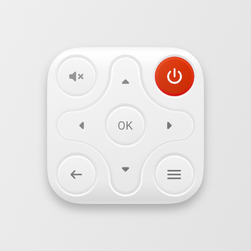 Remote control icon for iOS app Design by lks--