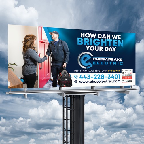 Chesapeake Electric Billboard Design by SoftSkills