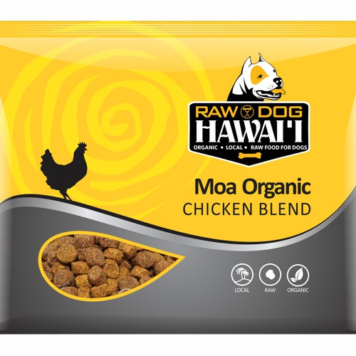 Game Changer Frozen Organic, Raw Dog food needs a kickass packaging design -- Are you up to it? Diseño de sapienpack