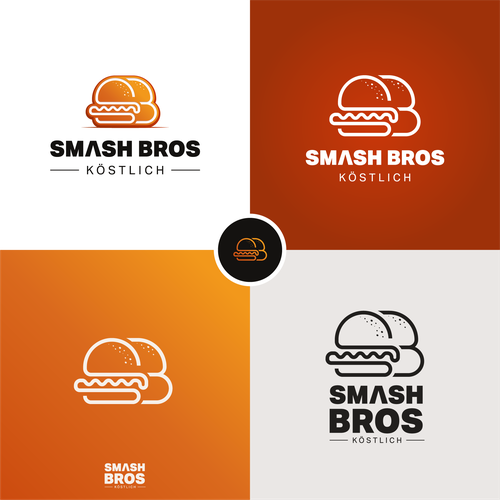 Wir möchten ein Logo mit Wiedererkennungswert für unser Burgerrestaurant Smash Bros Design by Artdityax