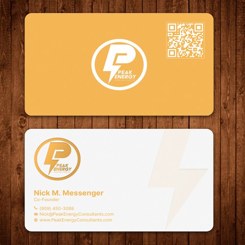 Modern Business Card Design for Electric Energy and Solar Company Design by ™SF_Design™