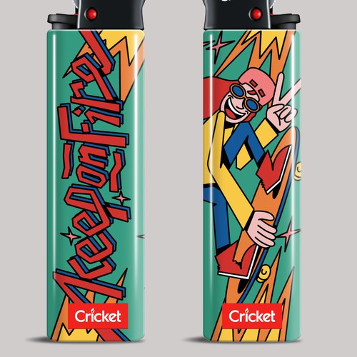 Create illustrations for a limited collection of Cricket Lighters (Multiple Winners) Design by Visual Martyr