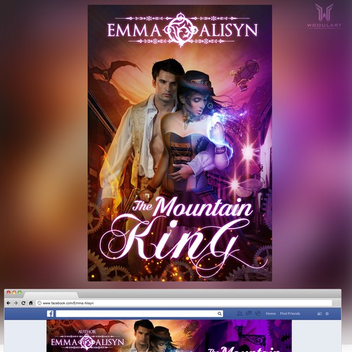 Futuristic dragon steampunk romance Design by WGOULART (wesley)