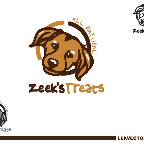 LOVE DOGS? Need CLEAN & MODERN logo for ALL NATURAL DOG TREATS! デザイン by Lekvector