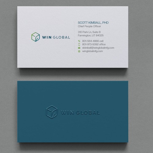 WIN Global Business Card Design Diseño de Xclusive16