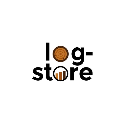 Simple log-store logo Design by yudilima