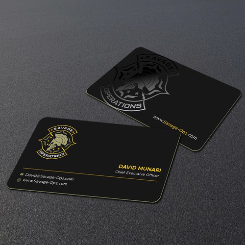 Business Card & Letterhead for Armed Security Agency Design by TanLearn