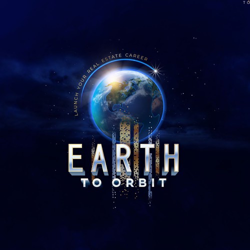 Realistic Logo for "Earth to Orbit" Sales Course. Achieve financial freedom through real estate. Design by Workpit