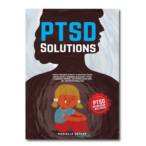 Captivating book cover design that shows the feelings associated with healing from PTSD trauma Design réalisé par Platinum club