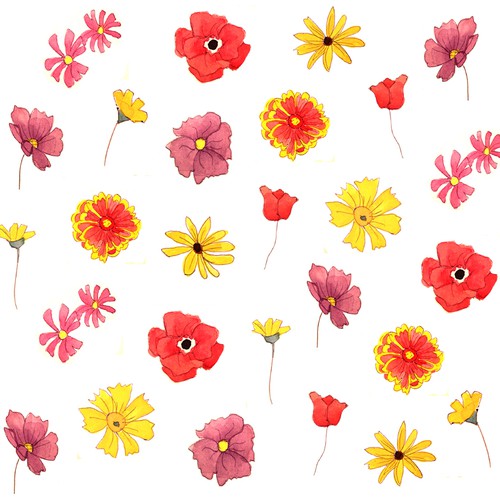 Illustrations to print onto a baby clothing- onesie, nursing cover, headbands, leggings..etc Design by Rebekah.M