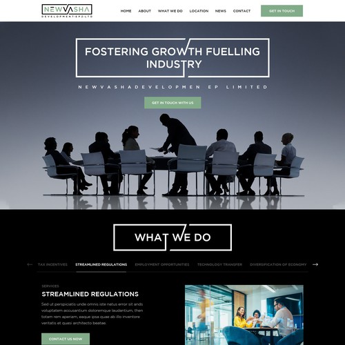 We need a web design for an Export Processing Zone in Kenya Design by Digitechtic