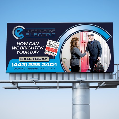 Chesapeake Electric Billboard Design by Dzhafir