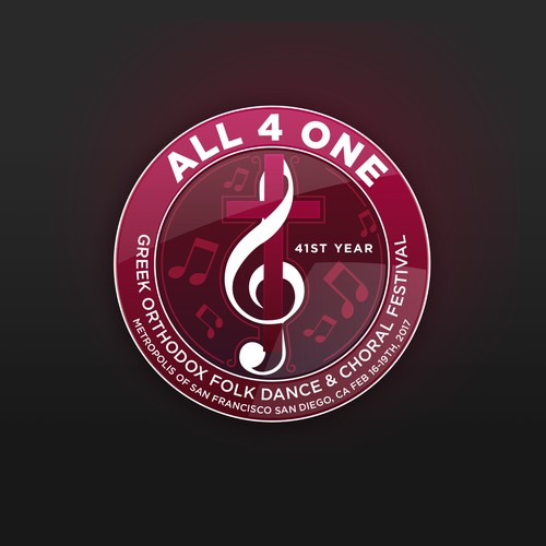 Greek Folk Dance and Choral Festival Annual Logo Design by chrisbduck