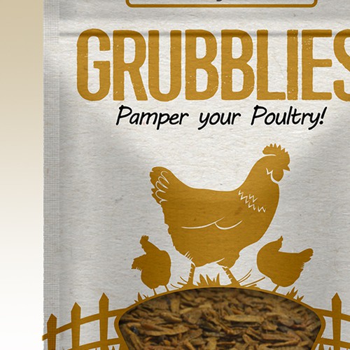 Awesome package needed for pet chicken treats! Design réalisé par Recreo Studio