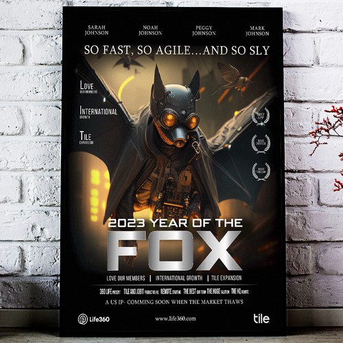 Life360 2023 Year of the Fox Poster Design by Sketch Media™