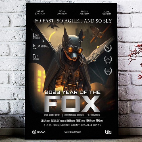 Life360 2023 Year of the Fox Poster Design by Sketch Media™