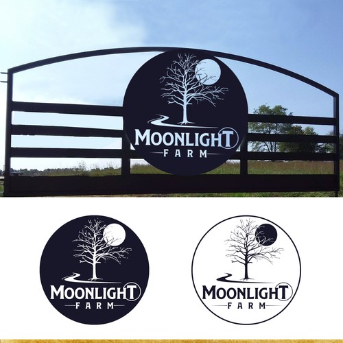 We need a beautiful logo design for our farm's wrought iron gates. Design by pinac dizajn