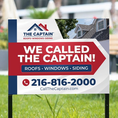 Yard Sign Design - We Called The Captain! Design von Dzhafir