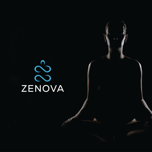 Zenova Logo: Revolutionary suite of health and wellness mobile apps Design by Upstairz™