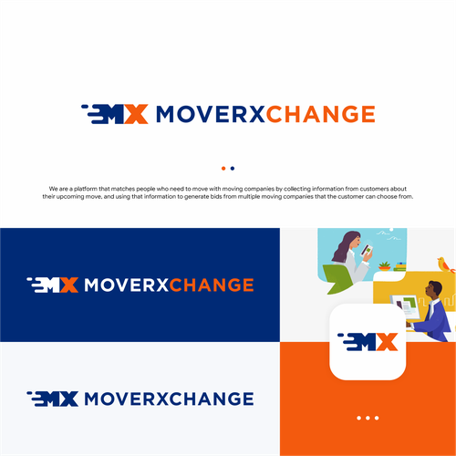 Design a simple, attractive logo for a platform that brings customers and moving companies together Design by 7ab7ab ❤
