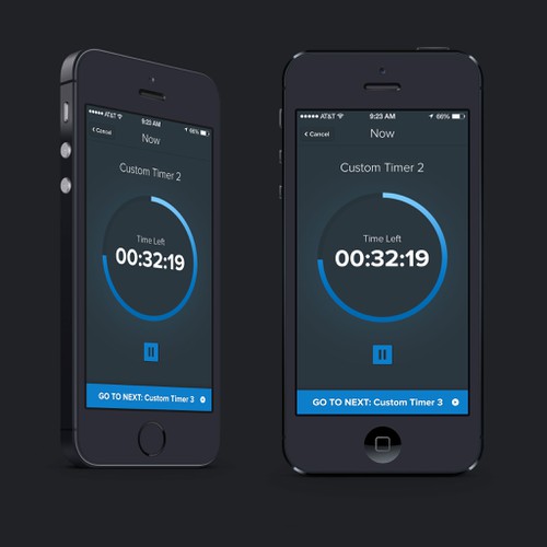 Create modern, flat UI design for timer app | App design contest