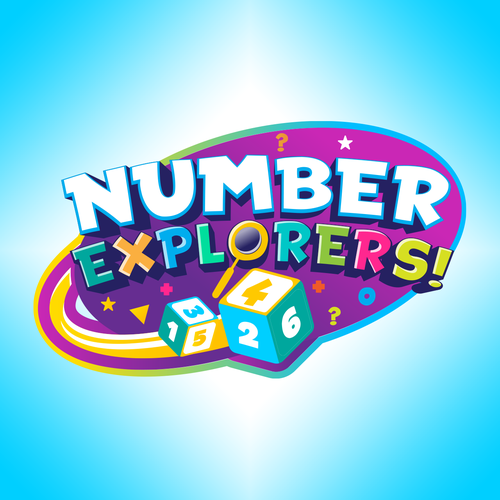Number Explorers! Logo - Kids Educational Math Show Design by Night Hawk