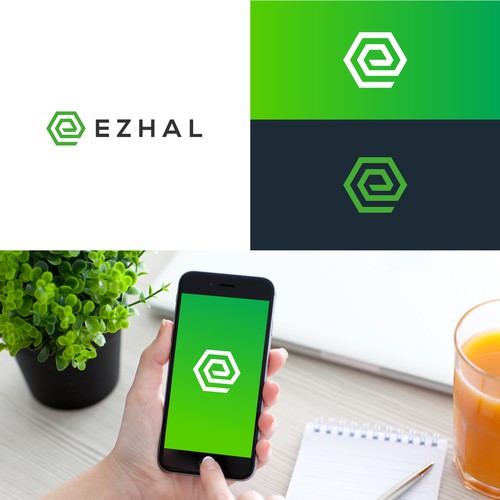 Mobile application logo for "Ezhal" Diseño de Ellestudio™