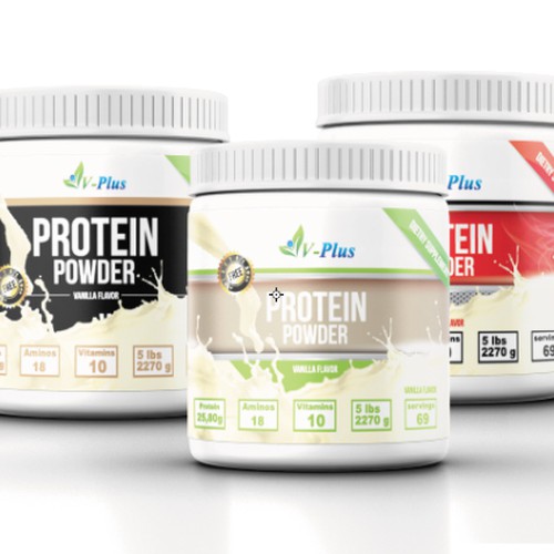 Protein Powder label design Product label contest