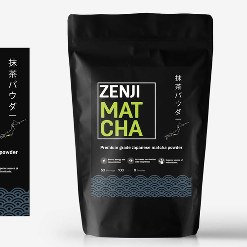 Japanese Matcha Product Needs Label - *GUARANTEED & BLIND* Design by cynemes